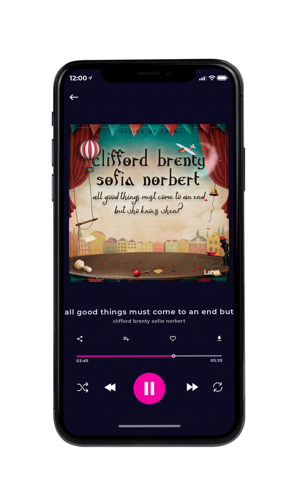Tablet view of Premade Indie & Folk Music Album Cover - Akaroa #219 | AlbumArtZone*
