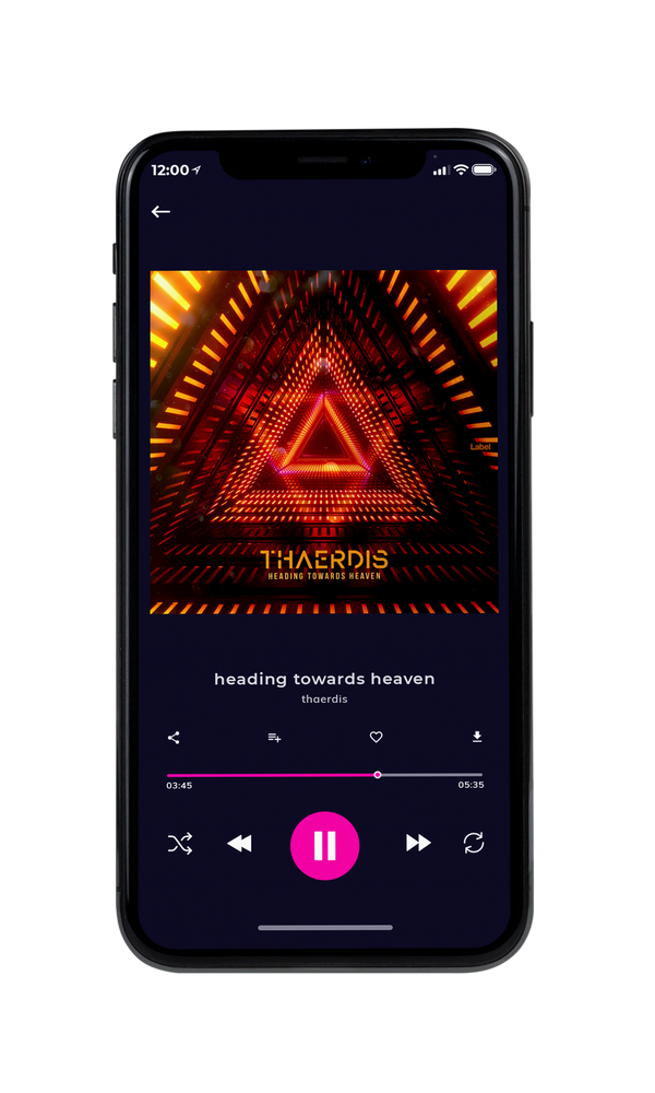 Tablet view of Premade Electronica & Ambient Album Cover - Hot Cinnamon #481 | AlbumArtZone*
