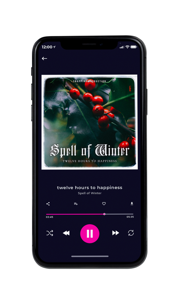 Tablet view of Premade Christmas Music Album Cover - Racing Green #615 | AlbumArtZone*