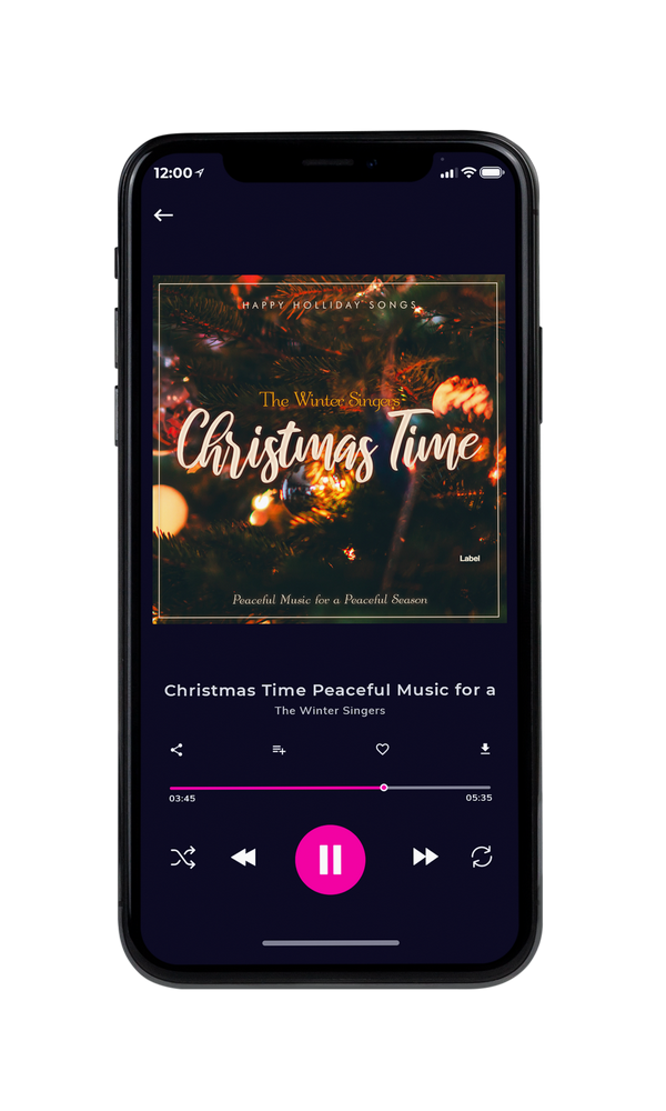 Tablet view of Premade Christmas Music Album Cover - Rangitoto #625 | AlbumArtZone*