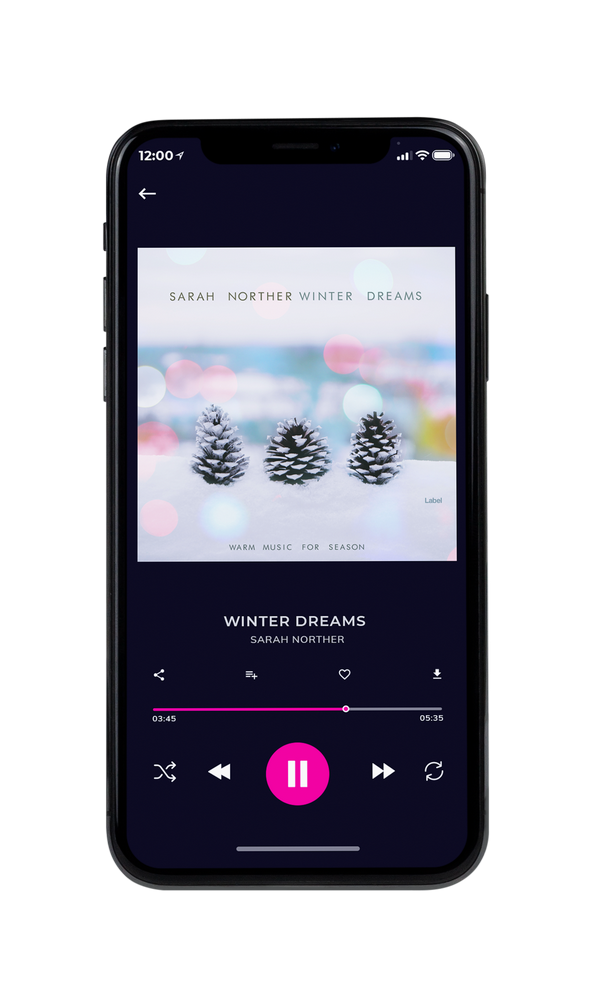 Tablet view of Premade Christmas Music Album Cover - Mischka #659 | AlbumArtZone*
