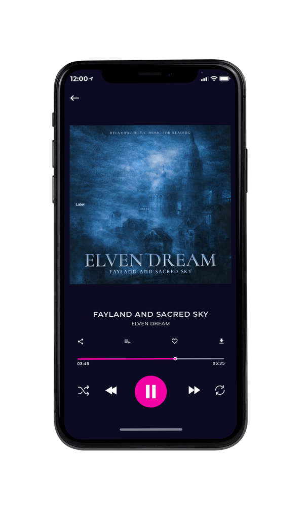 Tablet view of Premade Indie & Folk Music Album Cover - Cloud Burst #690 | AlbumArtZone*