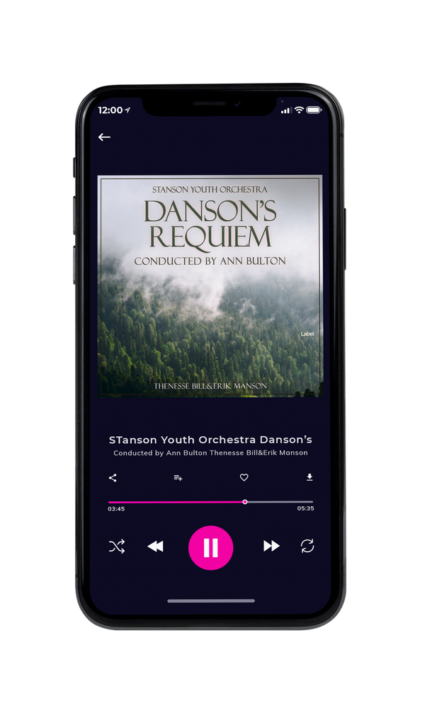 Tablet view of Premade Classical & Romantic Music Album Cover - Cloud #754 | AlbumArtZone*
