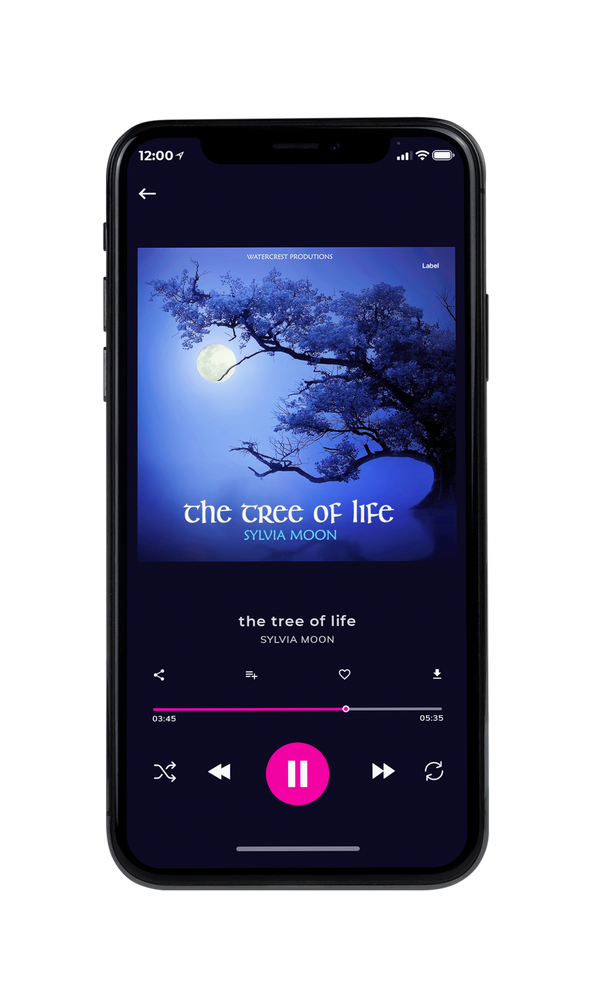 Tablet view of Premade Indie & Folk Music Album Cover - Blue Violet #1238 | AlbumArtZone*