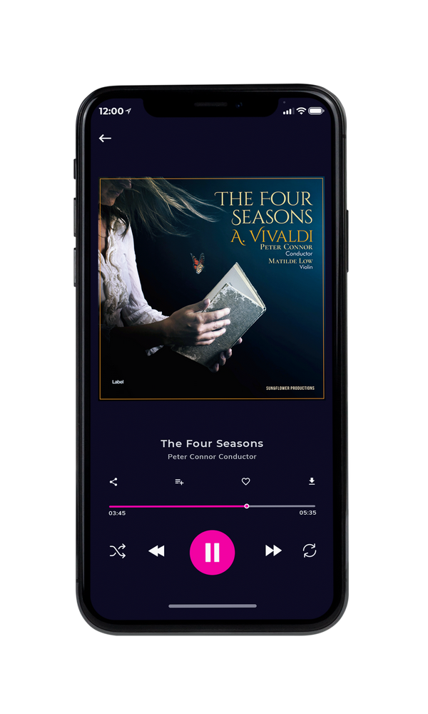 Tablet view of Premade Classical & Romantic Music Album Cover - Ebony #1373 | AlbumArtZone*
