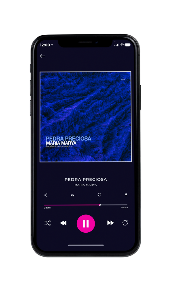 Tablet view of Premade Contemporary Music Album Cover - Deep Sapphire #1512 | AlbumArtZone*