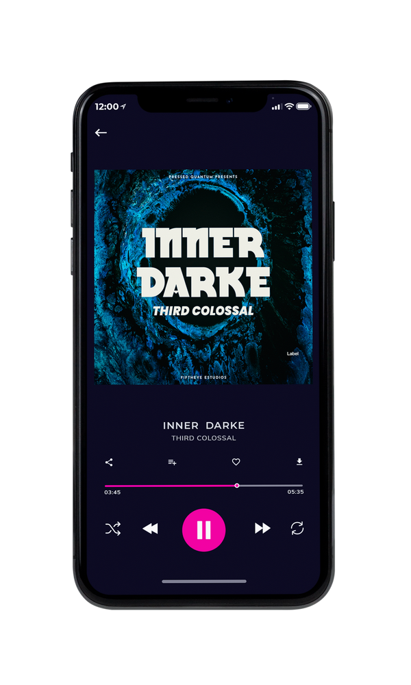 Tablet view of Premade Pop Album Cover - White Rock #1594 | AlbumArtZone*