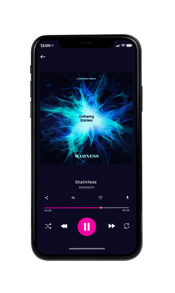 Tablet view of Premade Electronica & Ambient Album Cover - Aquamarine Blue #2019 | AlbumArtZone*