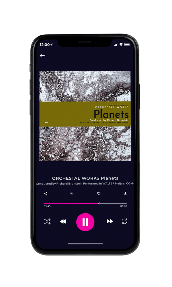 Tablet view of Premade Contemporary Music Album Cover - Yellow Metal #2382 | AlbumArtZone*