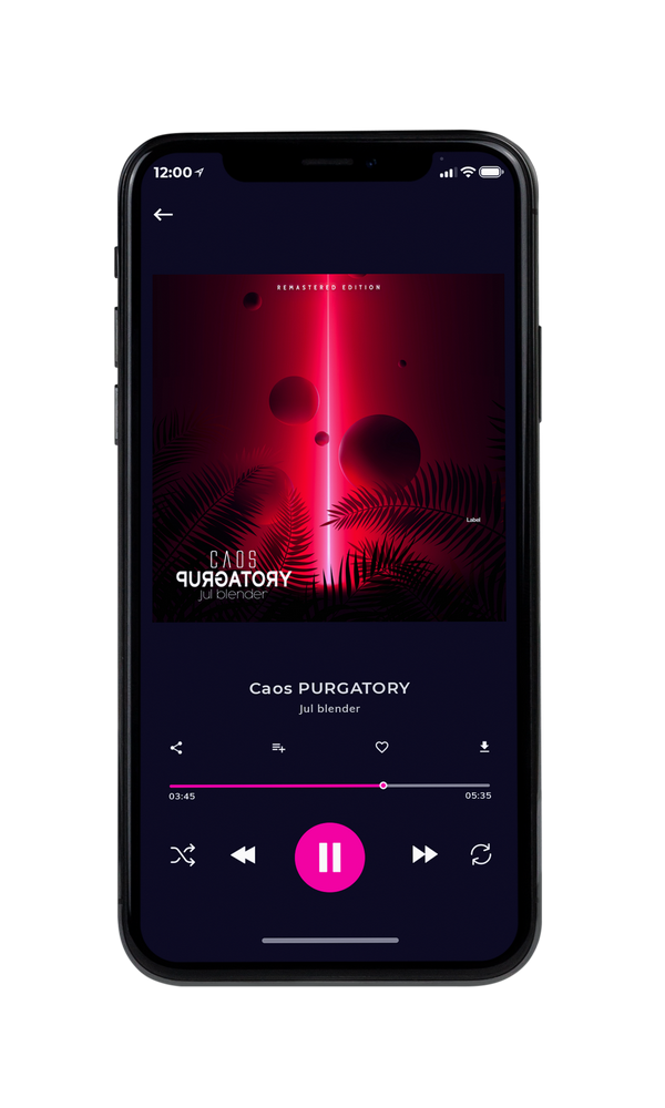 Tablet view of Premade Pop Album Cover - Cerise Red #2651 | AlbumArtZone*