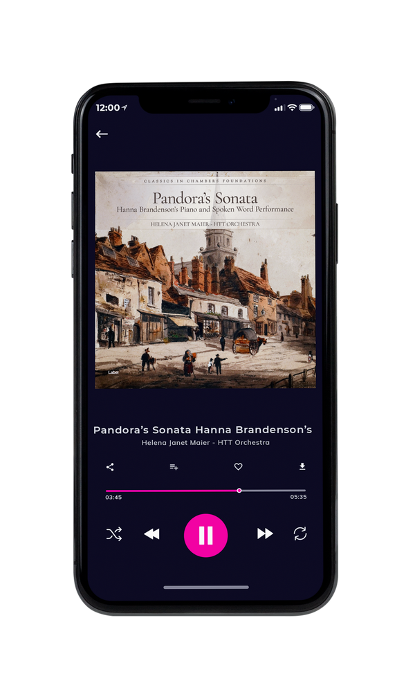 Tablet view of Premade Classical & Romantic Music Album Cover - Soft Amber #2675 | AlbumArtZone*