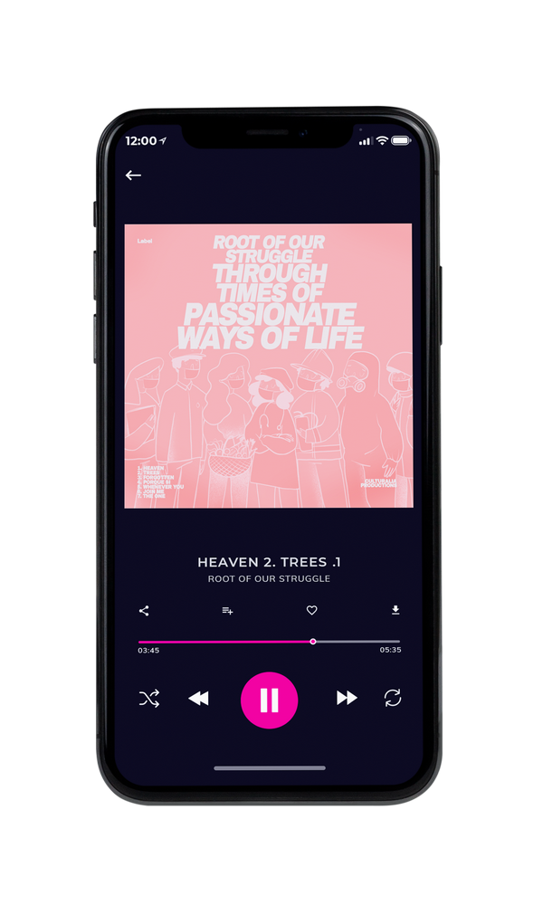 Tablet view of Premade Podcast Album Cover - Apricot Peach #2753 | AlbumArtZone*