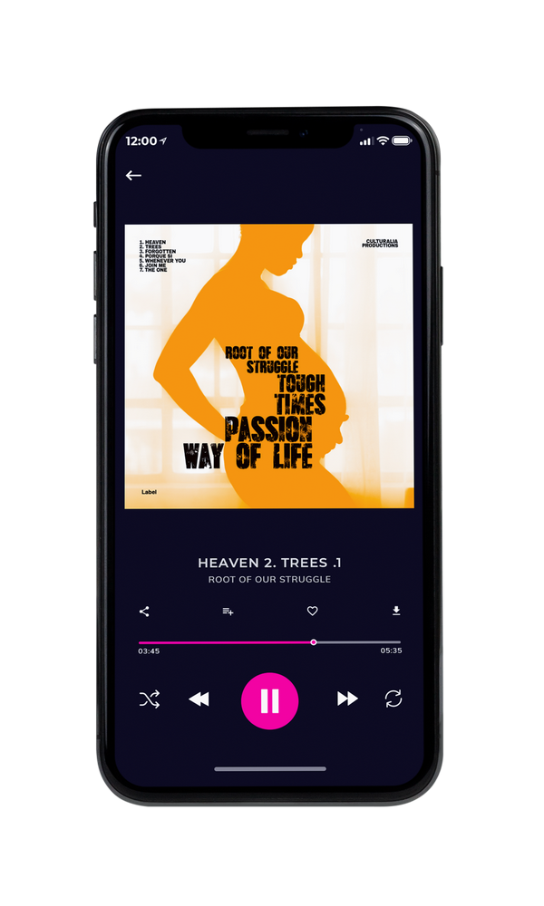 Tablet view of Premade Podcast Album Cover - Citrine White #2789 | AlbumArtZone*