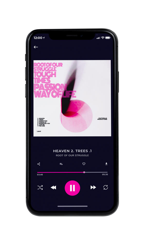 Tablet view of Premade Pop Album Cover - Soft Peach #2793 | AlbumArtZone*