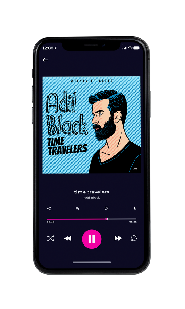 Tablet view of Premade Podcast Album Cover - Blizzard Blue #2985 | AlbumArtZone*