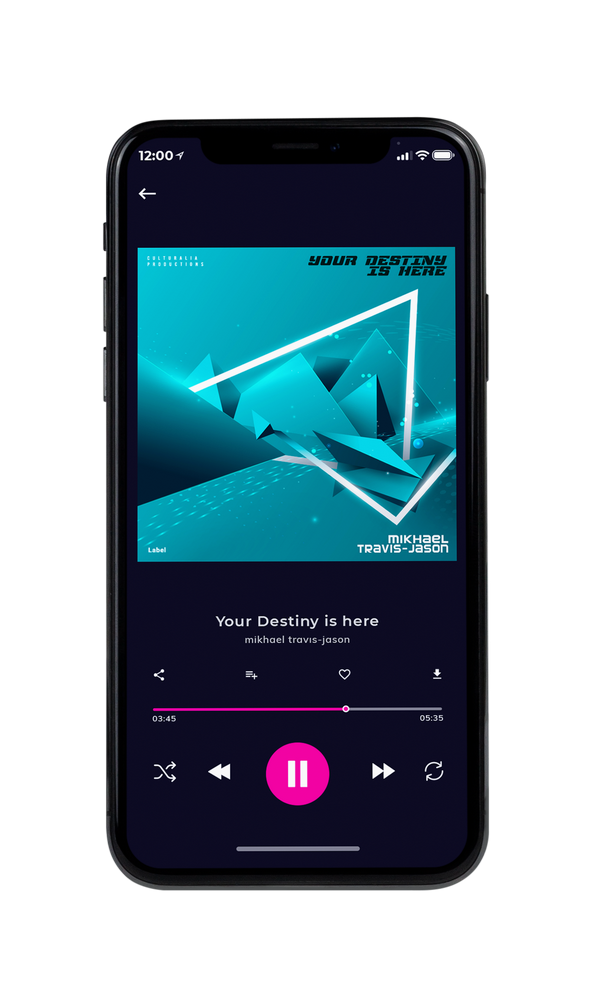Tablet view of Premade Summer Hits Album Cover - Blue Chill #3213 | AlbumArtZone*