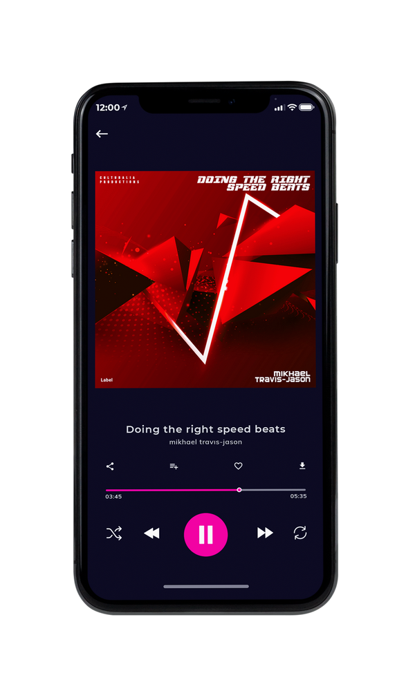 Tablet view of Premade Summer Hits Album Cover - Dark Burgundy #3214 | AlbumArtZone*