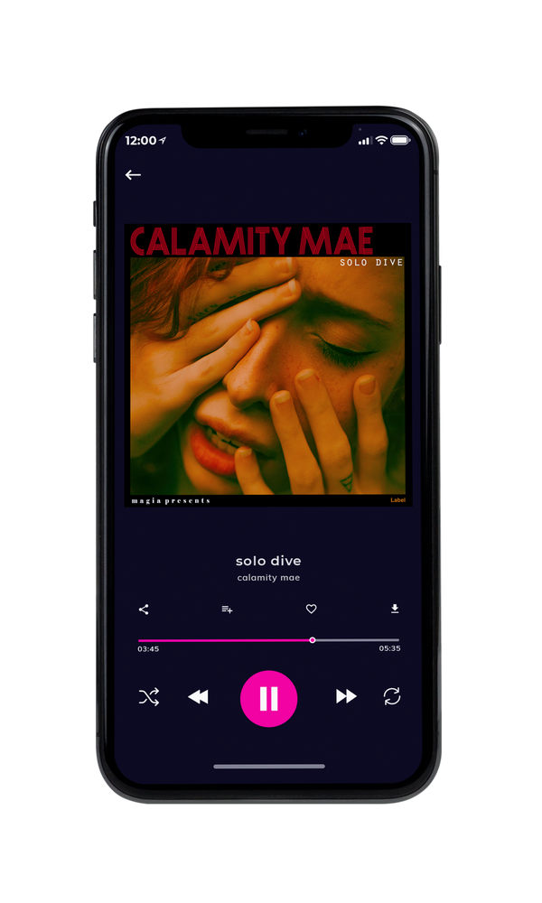 Tablet view of Premade Pop Album Cover - Dark Ebony #3307 | AlbumArtZone*
