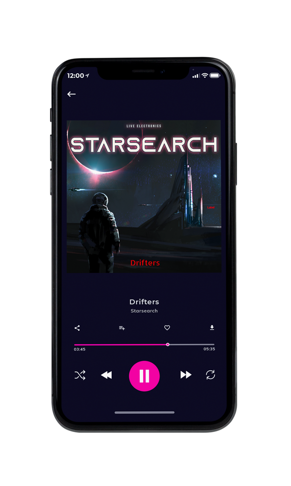 Tablet view of Premade Electronica & Ambient Album Cover - Shark #3418 | AlbumArtZone*