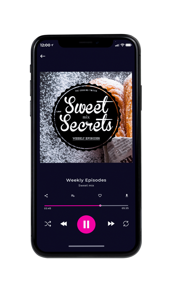 Tablet view of Premade Podcast Album Cover - Soft Amber #3834 | AlbumArtZone*
