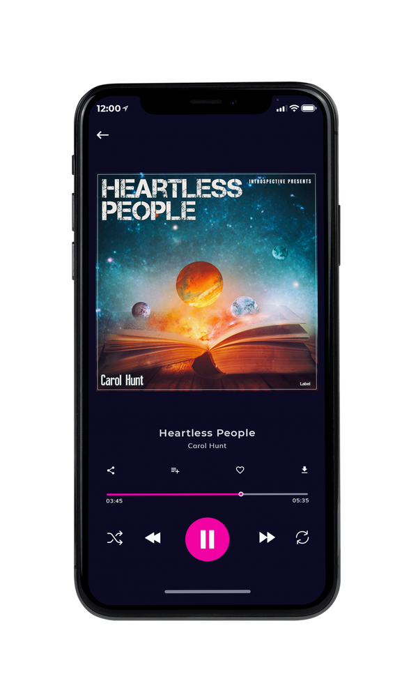 Tablet view of Premade Electronica & Ambient Book Cover - Oxford Blue #4077 | AlbumArtZone*