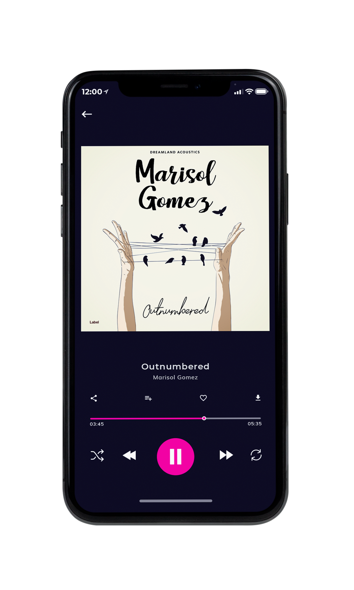 Tablet view of Premade Pop Album Cover - Citrine White #4491 | AlbumArtZone*