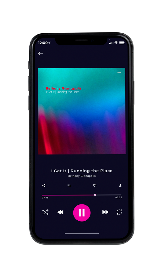 Tablet view of Premade Electronica & Ambient Album Cover - Eastern Blue #4715 | AlbumArtZone*