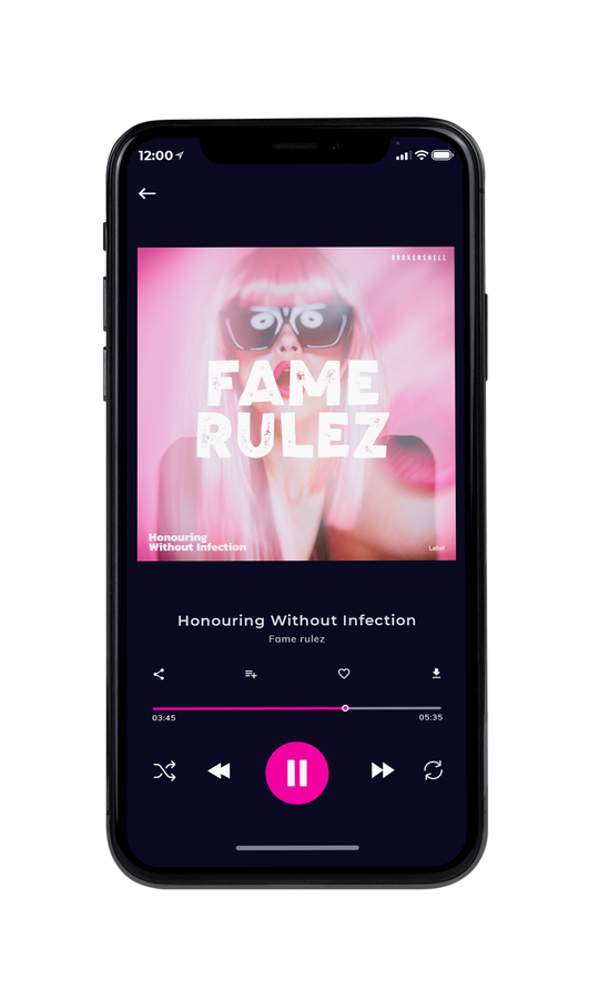 Tablet view of Premade Pop Album Cover - Rose Fog #4764 | AlbumArtZone*