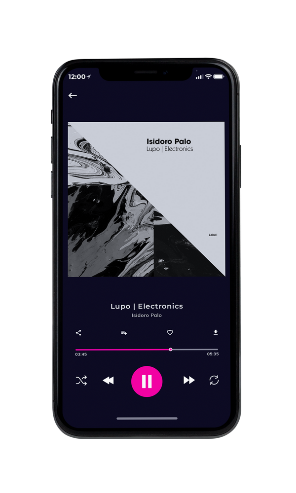 Tablet view of Premade Electronica & Ambient Album Cover - Silver #5001 | AlbumArtZone*