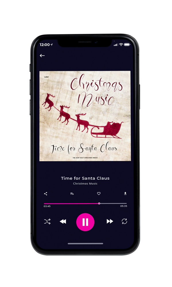 Tablet view of Premade Christmas Music Album Cover - Parchment #5035 | AlbumArtZone*