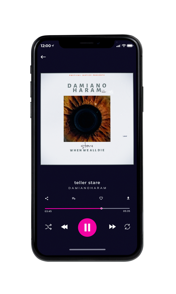 Tablet view of Premade Pop Album Cover - Black Haze #5187 | AlbumArtZone*