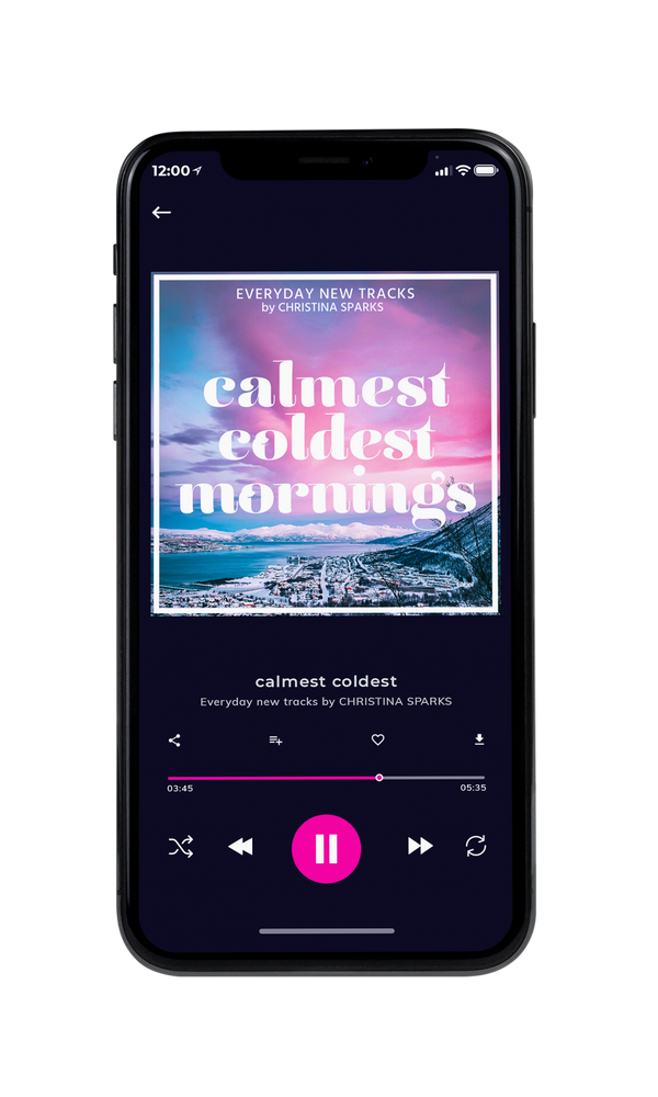Tablet view of Premade Christmas Music Album Cover - Amethyst Smoke #5242 | AlbumArtZone*