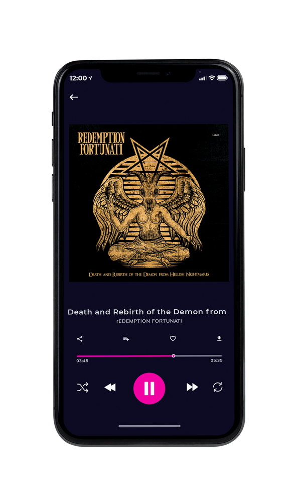 Tablet view of Premade Heavy Metal & Gothic Metal Album Cover - Night Rider #5444 | AlbumArtZone*