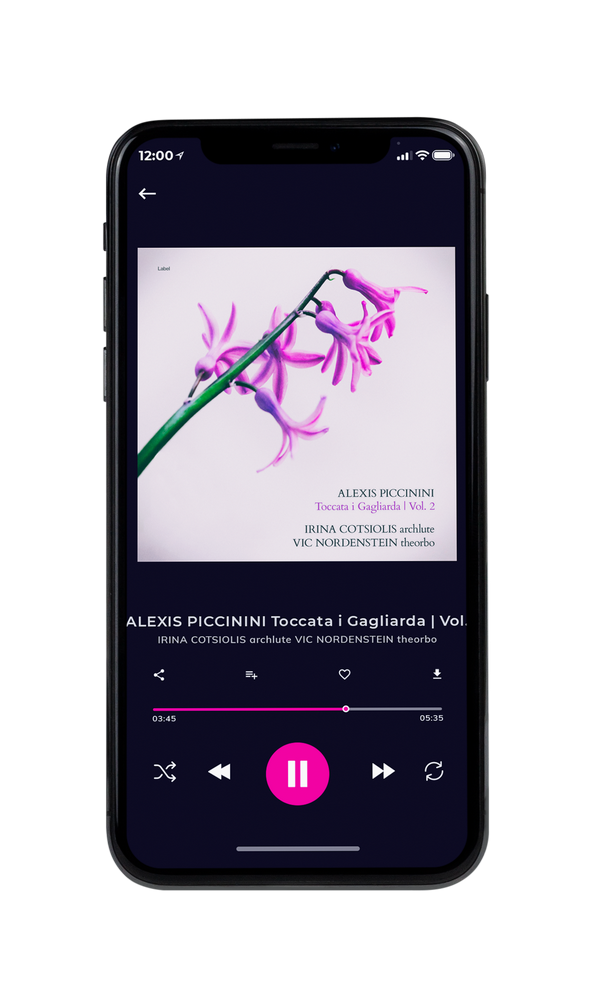 Tablet view of Premade Classical & Romantic Music Album Cover - Soft Peach #5504 | AlbumArtZone*