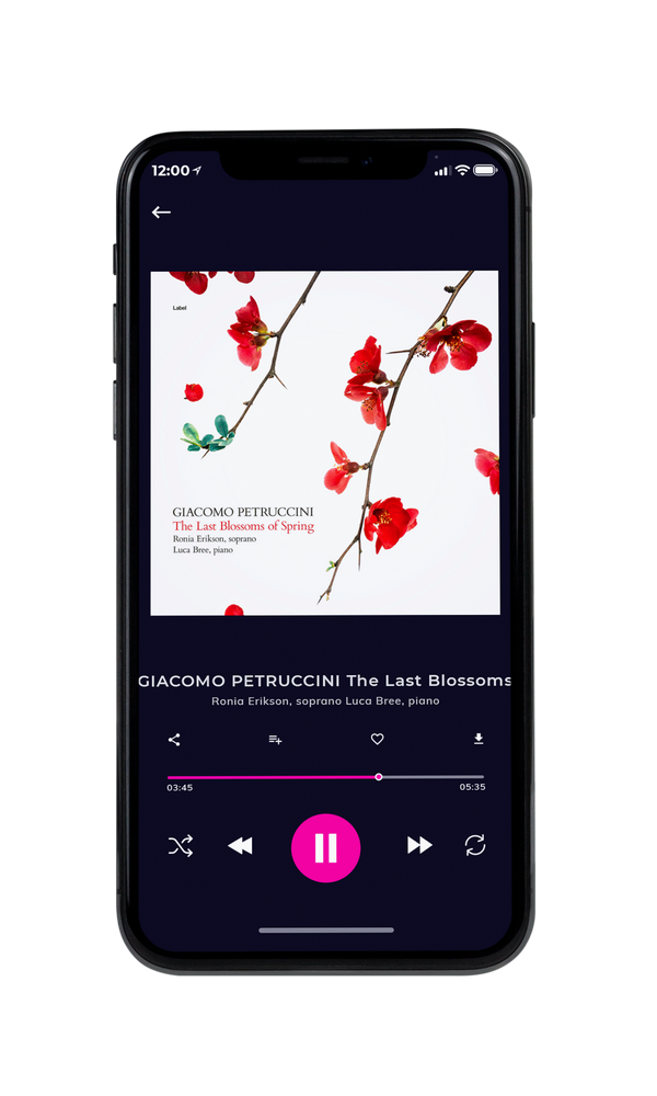Tablet view of Premade Classical & Romantic Music Album Cover - Hint Of Red #5513 | AlbumArtZone*