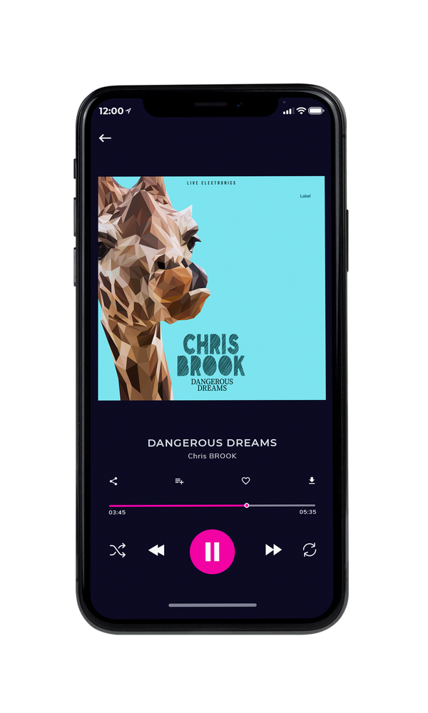 Tablet view of Premade Pop Album Cover - Blizzard Blue #5929 | AlbumArtZone*