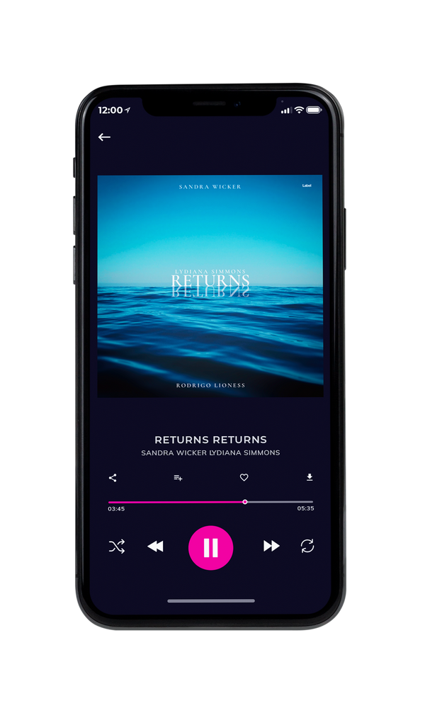 Tablet view of Premade Contemporary Music Album Cover - Eastern Blue #6150 | AlbumArtZone*