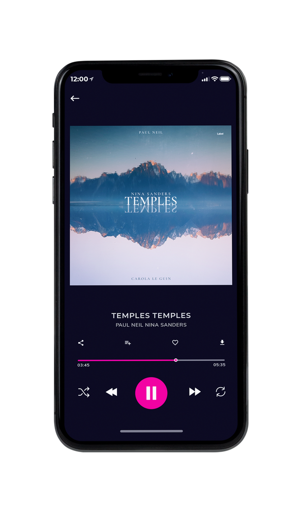 Tablet view of Premade Contemporary Music Album Cover - Kashmir Blue #6158 | AlbumArtZone*