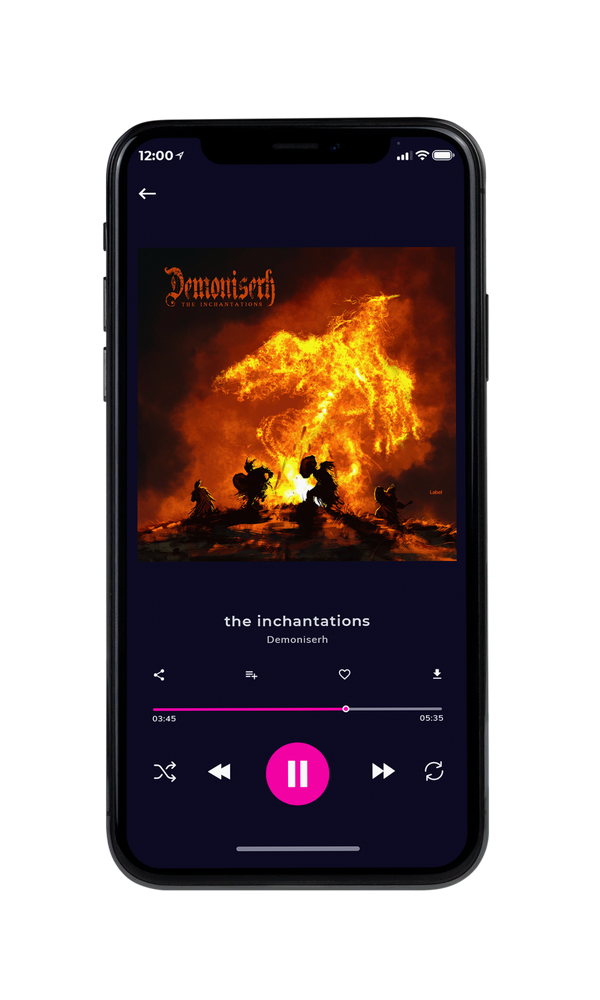 Tablet view of Premade Heavy Metal & Gothic Metal Album Cover - Fire Bush #6385 | AlbumArtZone*