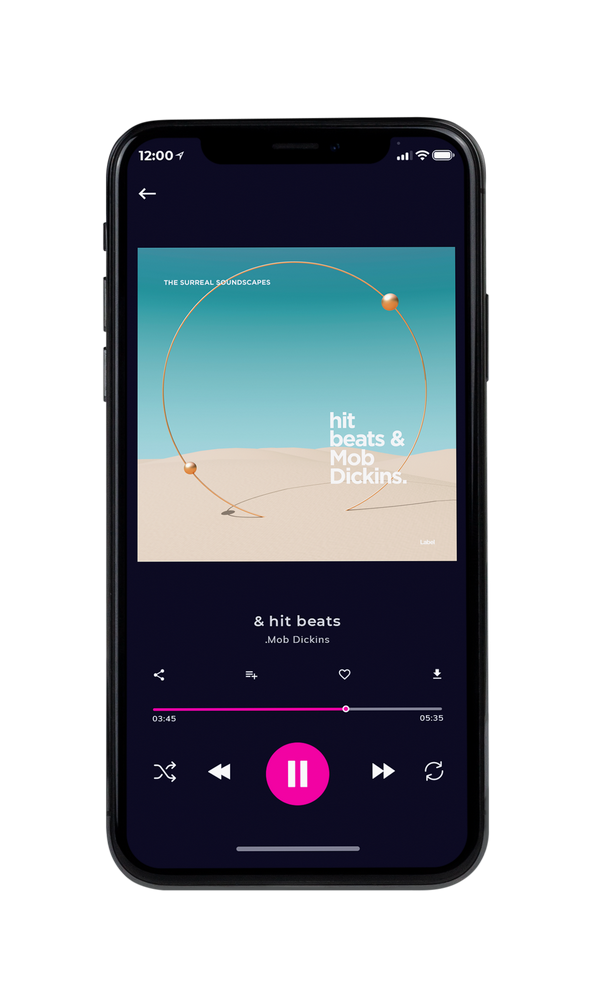 Tablet view of Premade Electronica & Ambient Album Cover - Tasman #6601 | AlbumArtZone*