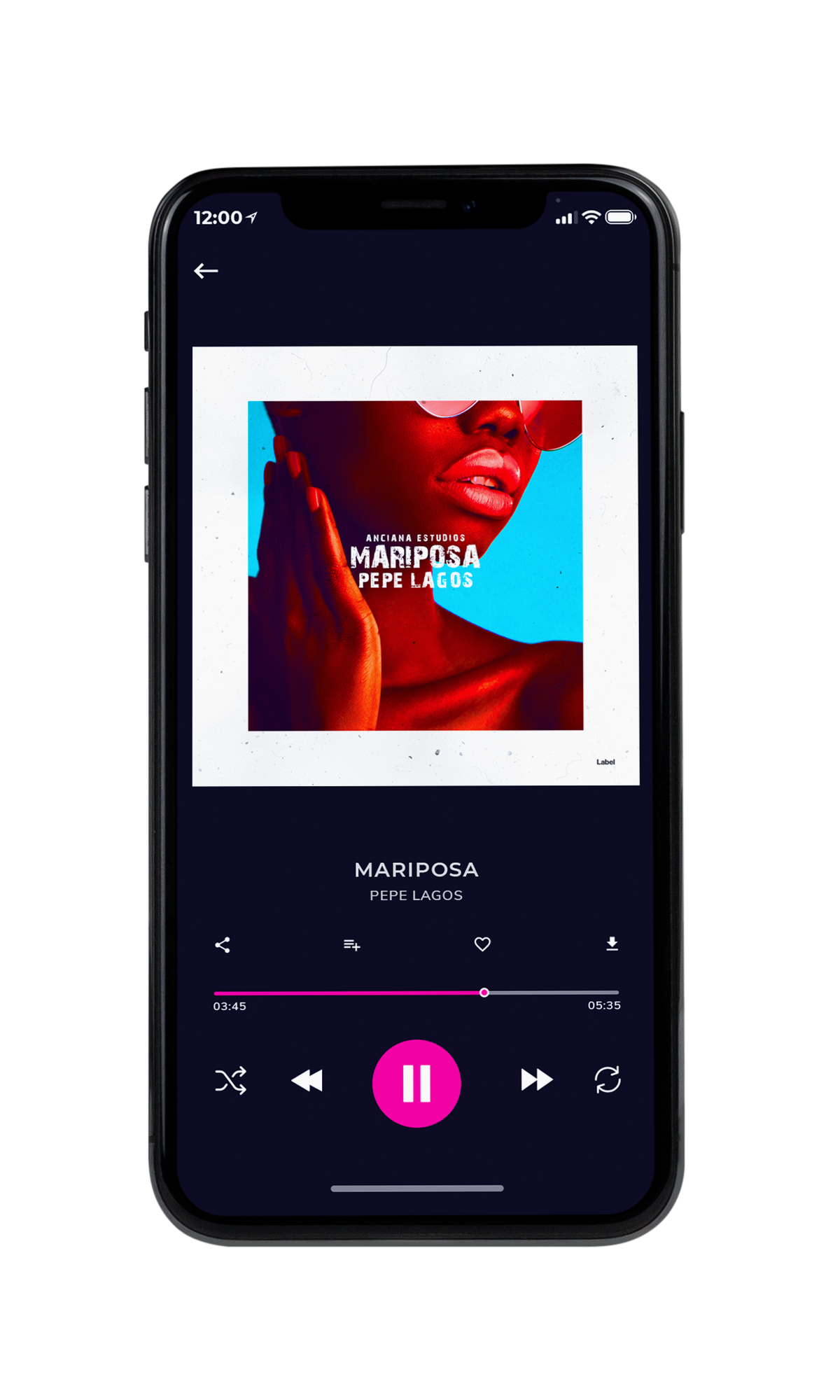 Tablet view of Premade Pop Album Cover - Mandys Pink #6821 | AlbumArtZone*