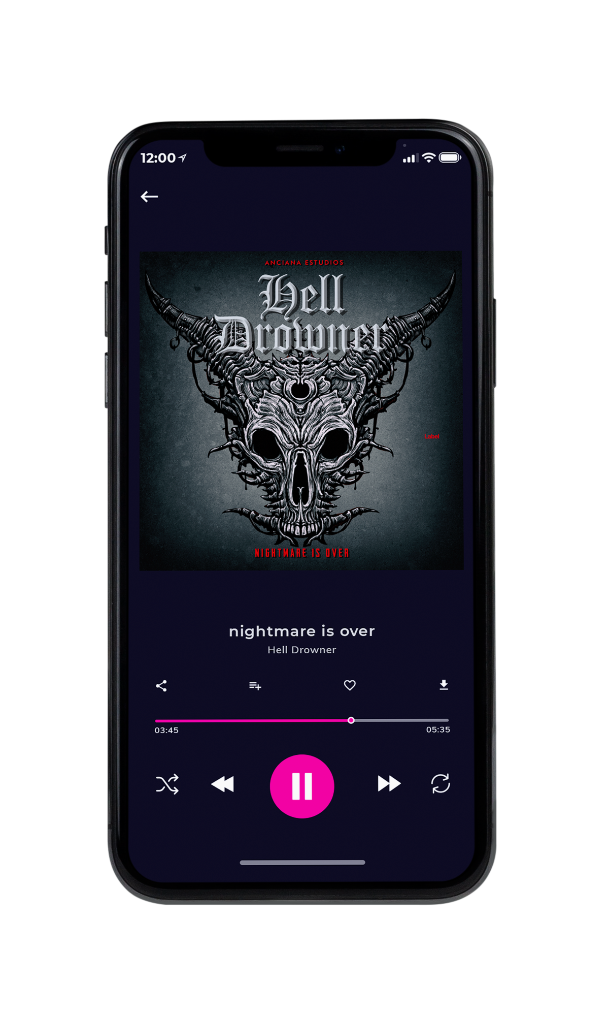 Tablet view of Premade Heavy Metal & Gothic Metal Album Cover - Shark #6838 | AlbumArtZone*