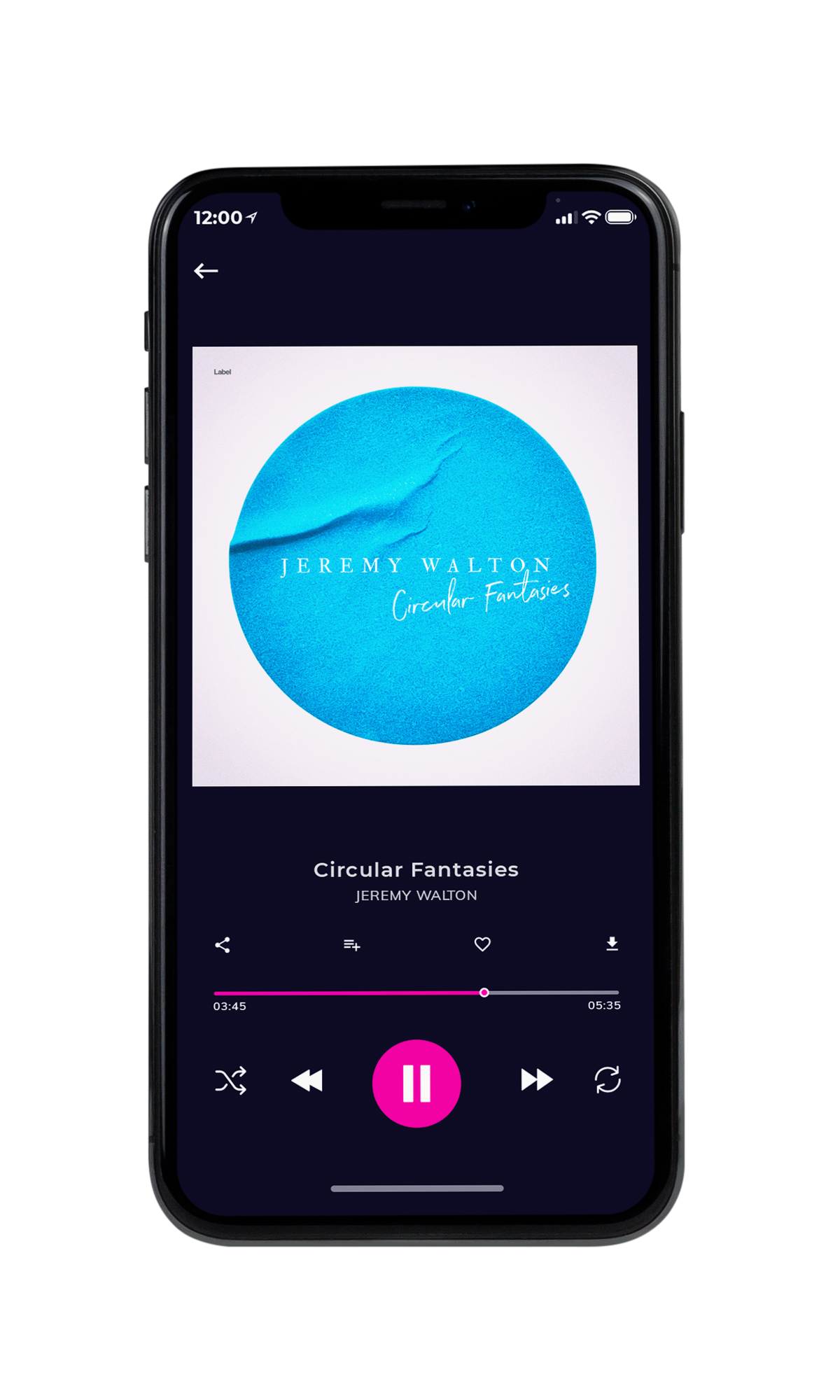 Tablet view of Premade Electronica & Ambient Album Cover - Bright Turquoise #7012 | AlbumArtZone*