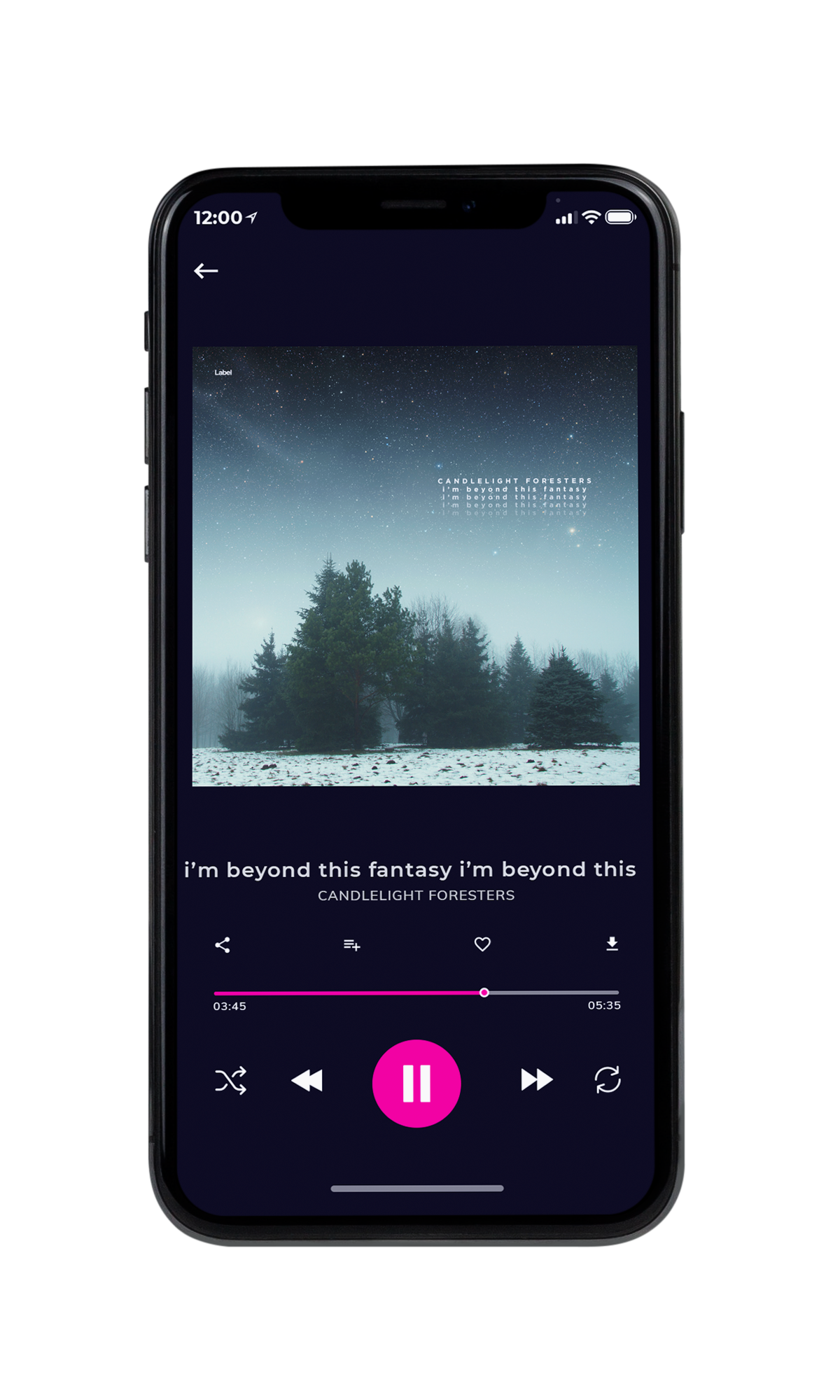Tablet view of Premade Electronica & Ambient Album Cover - Limed Spruce #7044 | AlbumArtZone*
