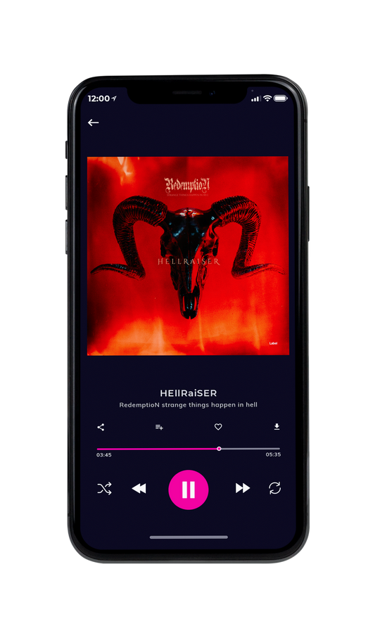 Tablet view of Premade Heavy Metal & Gothic Metal Album Cover - Milano Red #7202 | AlbumArtZone*