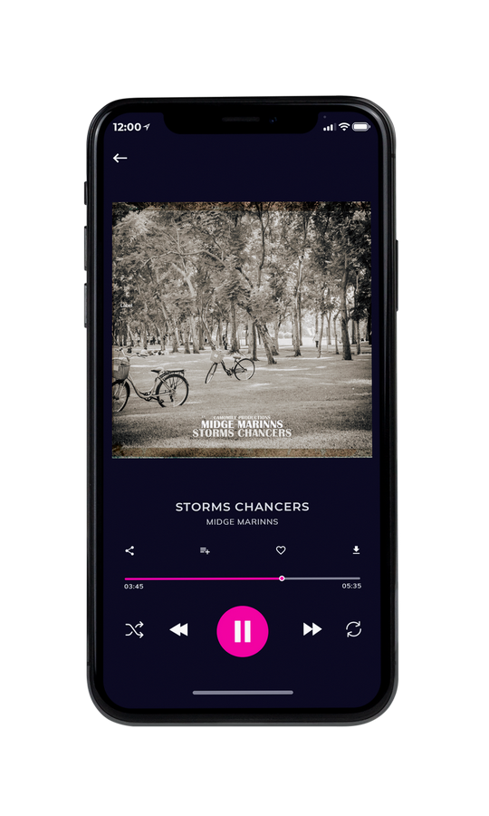 Tablet view of Premade Country & Acoustic Album Cover - Pale Oyster #7496 | AlbumArtZone*