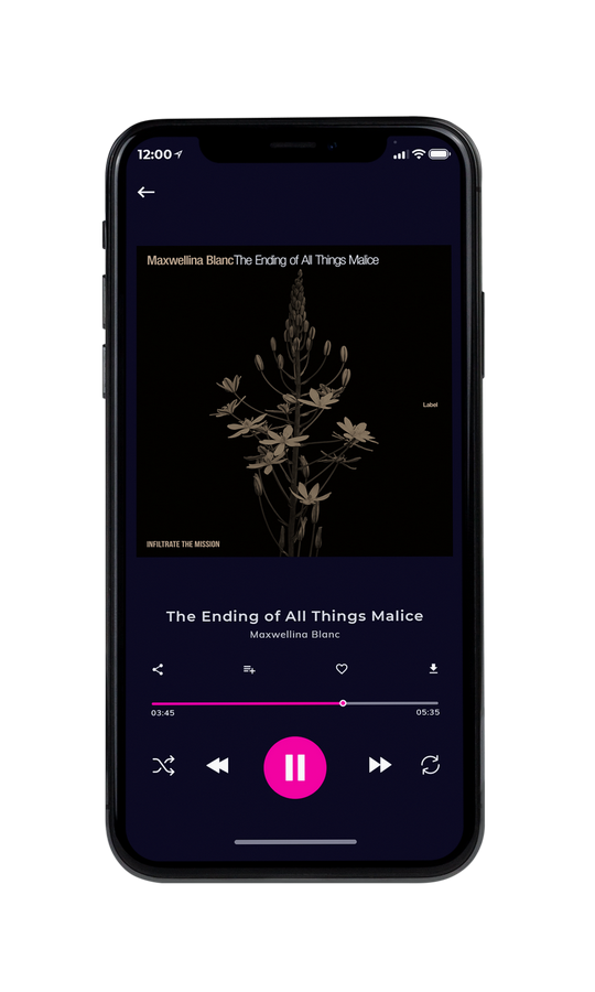 Tablet view of Premade Pop Album Cover - Black #7544 | AlbumArtZone*