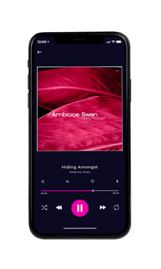 Tablet view of Premade Pop Album Cover - Brick Red #7571 | AlbumArtZone*