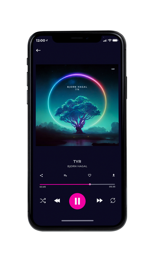 Tablet view of Premade Electronica & Ambient Album Cover - Gable Green #7594 | AlbumArtZone*