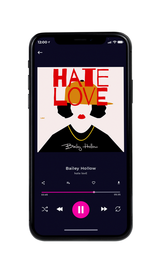Tablet view of Premade Podcast Album Cover - Linen #7644 | AlbumArtZone*